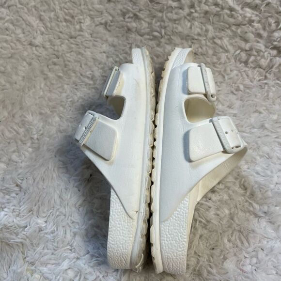 BIRKENSTOCK Arizona Womens WHITE Eva Slides Sandals EUR SZ38 - Picture 7 of 9